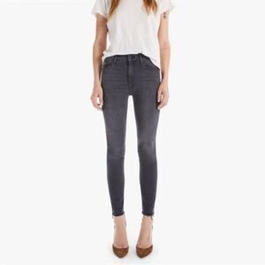 MOTHER Women's Skinny Jeans in Dark Gray